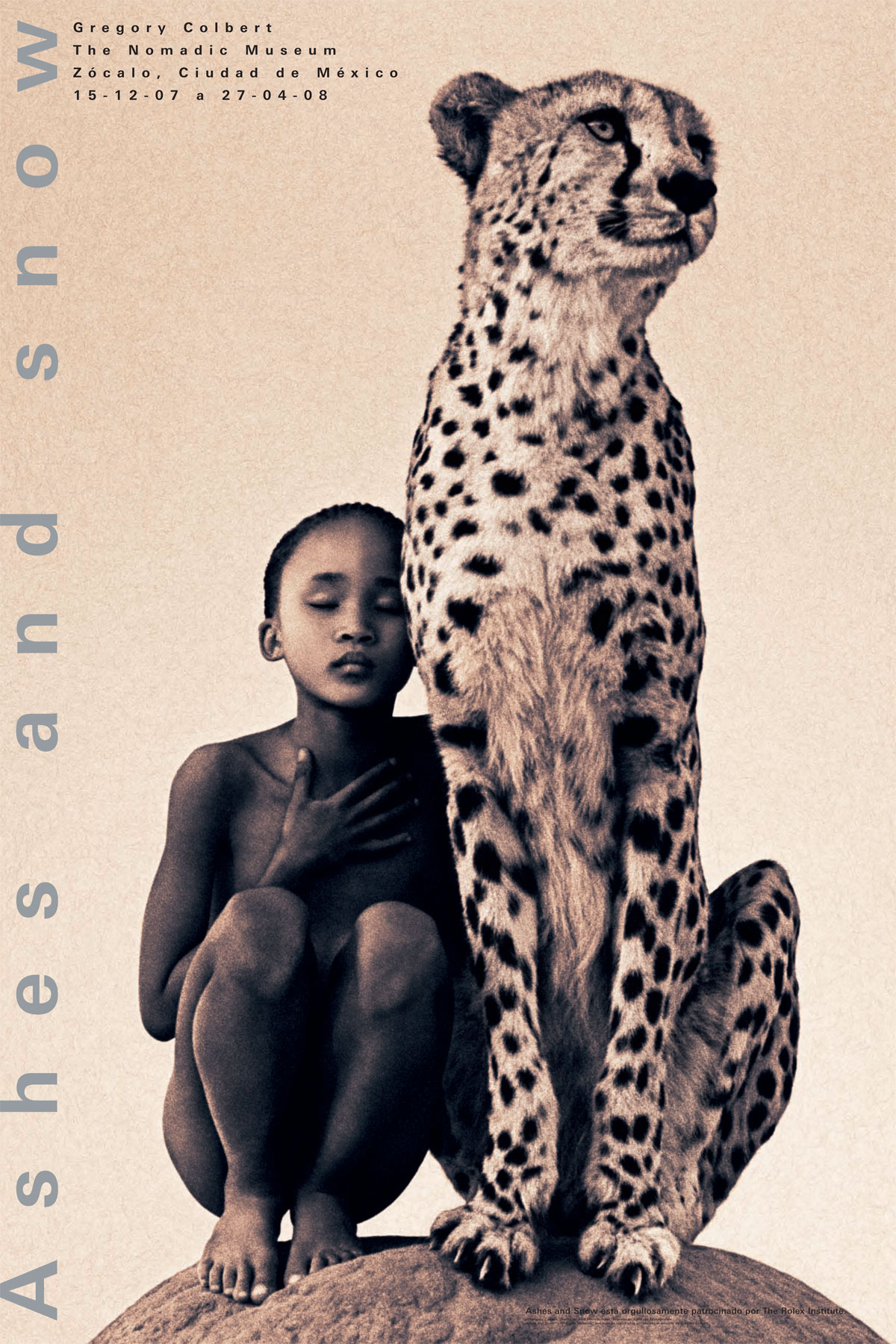 child with cheetah